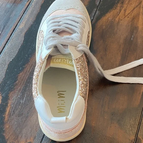 Mi.iM Glittery Pink and White Women's Sneakers - Picture 12 of 16